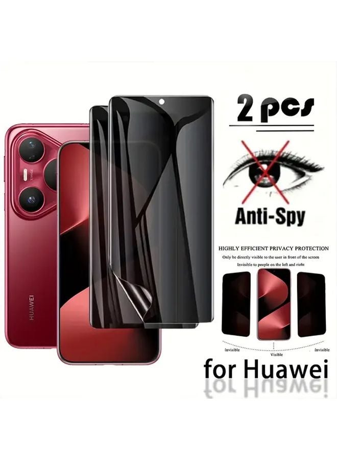 Privacy Screen Protector For Huawei P40 Pro Anti Spy Bubble Free Full Coverage - Image 1